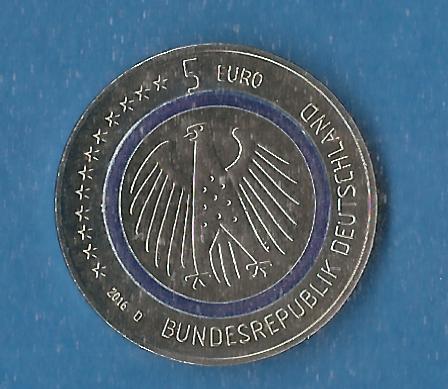  BRD 5 Euro Planet Erde 2016 D Frank Maurer Koblenz AF781   