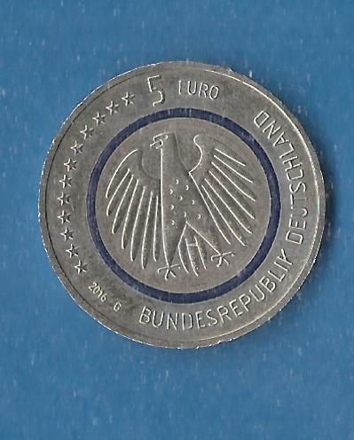  BRD 5 Euro Planet Erde 2016 G Frank Maurer Koblenz AF782   