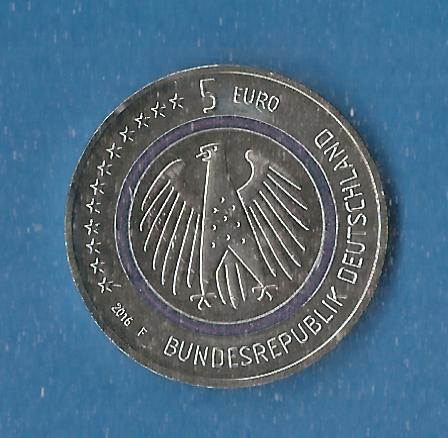  BRD 5 Euro Planet Erde 2016 F Frank Maurer Koblenz AF783   