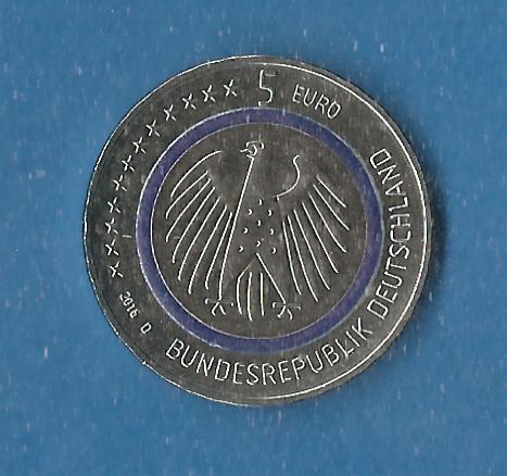  BRD 5 Euro Planet Erde 2016 D Frank Maurer Koblenz AF784   