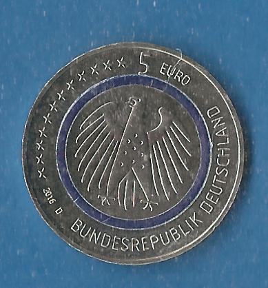  BRD 5 Euro Planet Erde 2016 D Frank Maurer Koblenz AF785   