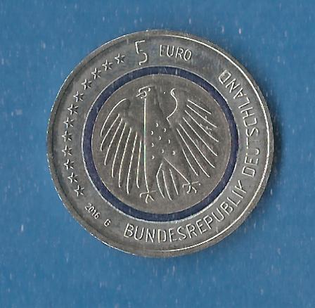  BRD 5 Euro Planet Erde 2016 G Frank Maurer Koblenz AF787   