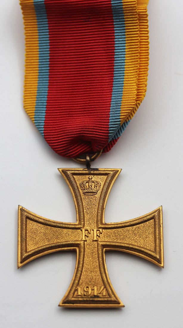  Mecklenburg-Schwerin, Militärverdienstkreuz 2.Klasse 1914 1.WK WO-12   