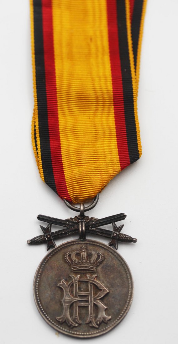  Reuß ,Silberne Verdienstmedaille mit Schwertern 1.WK WO-11   