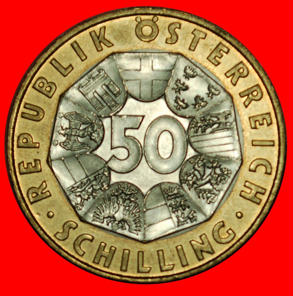  Ⰶ HENRY I (994-1018): AUSTRIA ★ 50 SHILLINGS 996-1996 UNC MINT LUSTRE! ★LOW START ★ NO RESERVE!   