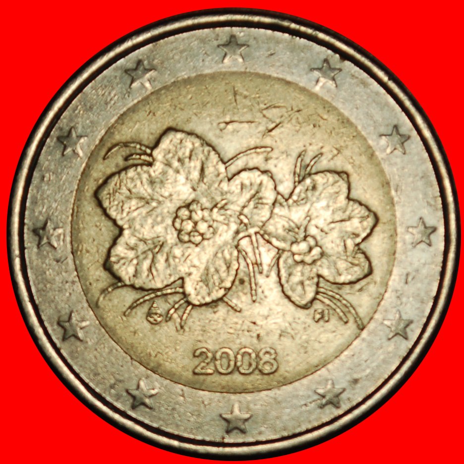  Ⰶ NON-PHALLIC TYPE (2006-2024): FINLAND ★ 2 EURO 2008!  ★LOW START★NO RESERVE!   