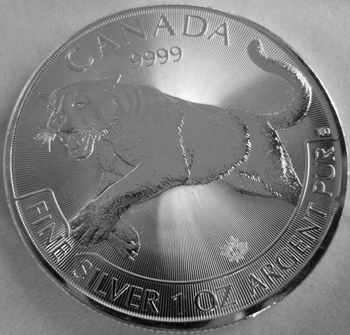  Kanada 5 Dollar 2016, Puma, Ag .9999, 1 Oz   