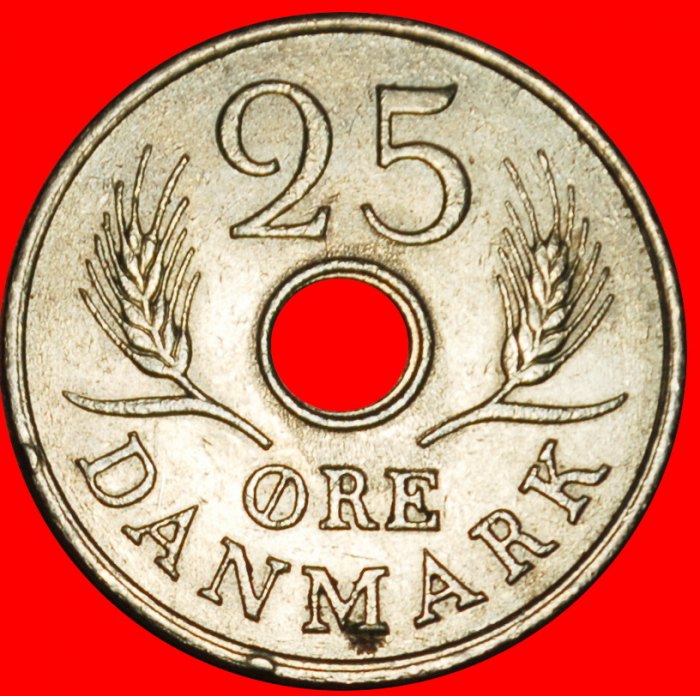  Ⰶ MONOGRAMM (1966-1972): DÄNEMARK★25 OERE 1971 VZGL STEMPELGLANZ! FREDERIK IX. (1899-★OHNE VORBEHALT   