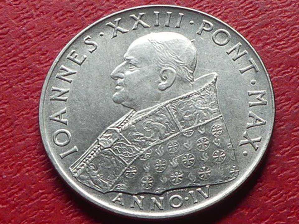  Vatikan 100 Lire 1962 Johannes XXIII   