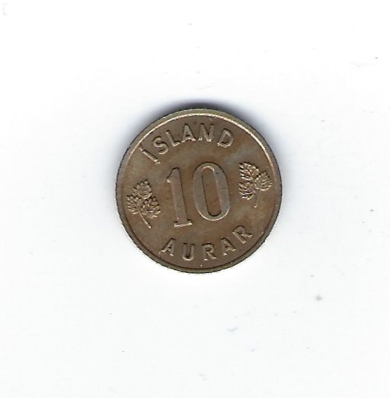  Island 10 Aurar 1966   