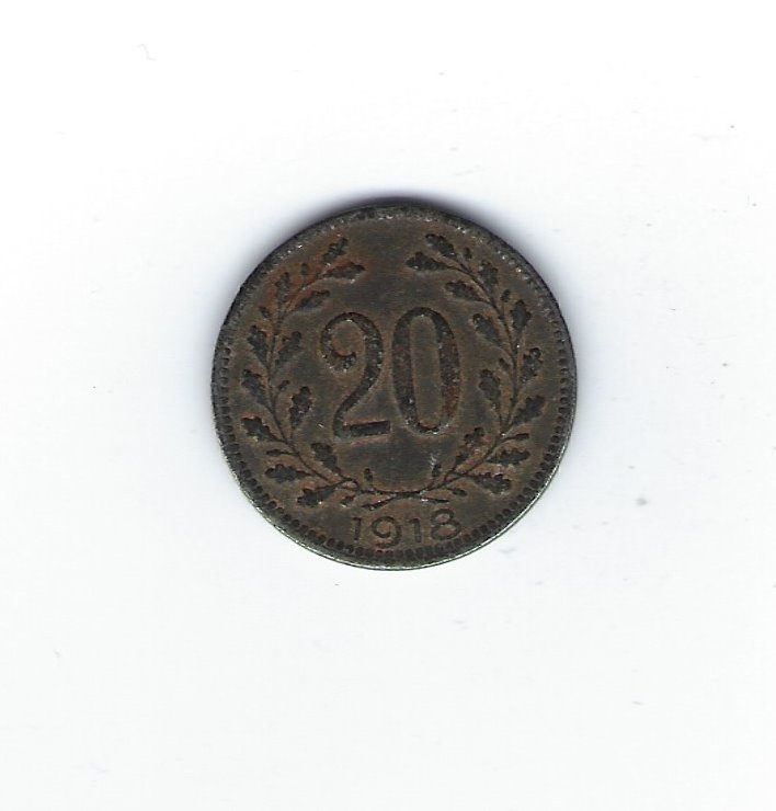  Österreich 20 Heller 1918   