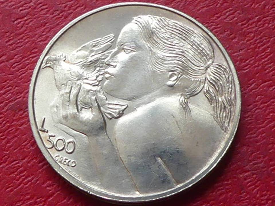  Silbermünze San Marino 500 Lire 1973   