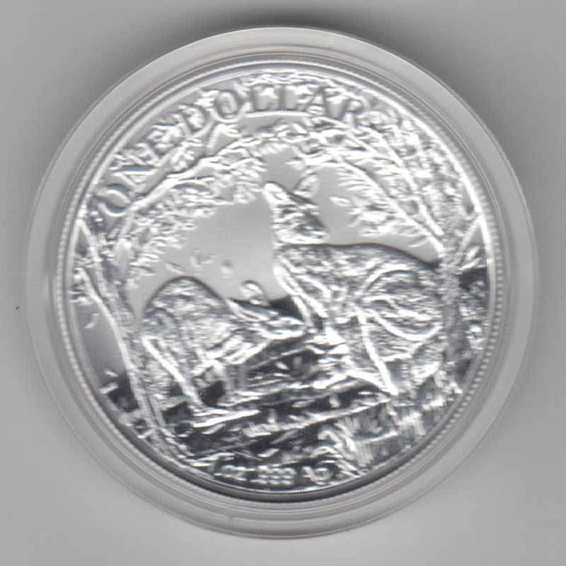  Australien, 1 Dollar 2019, Känguru, 1 unze oz Silber   