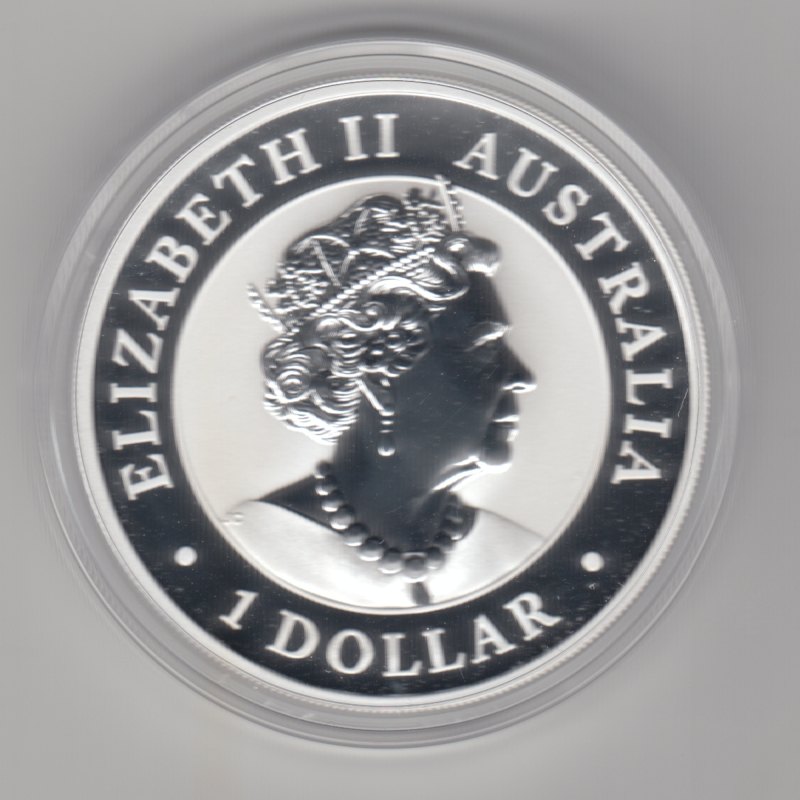  Australien, 1 Dollar 2019, Koala mit Privy Schwein, 1 unze oz Silber   