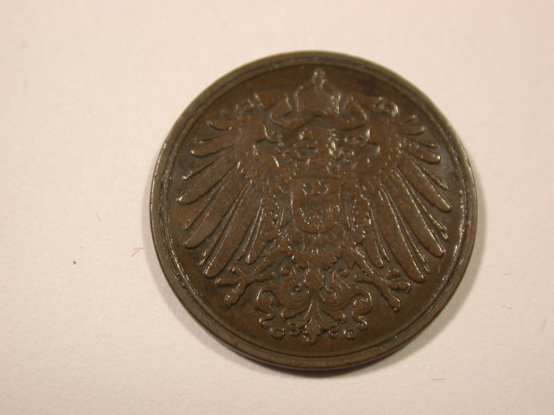  I6 KR  1 Pfennig 1905 G in ss  Originalbilder   