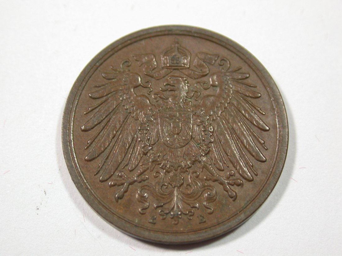  I6 KR  2 Pfennig 1906 E in ss/ss-vz   Originalbilder   