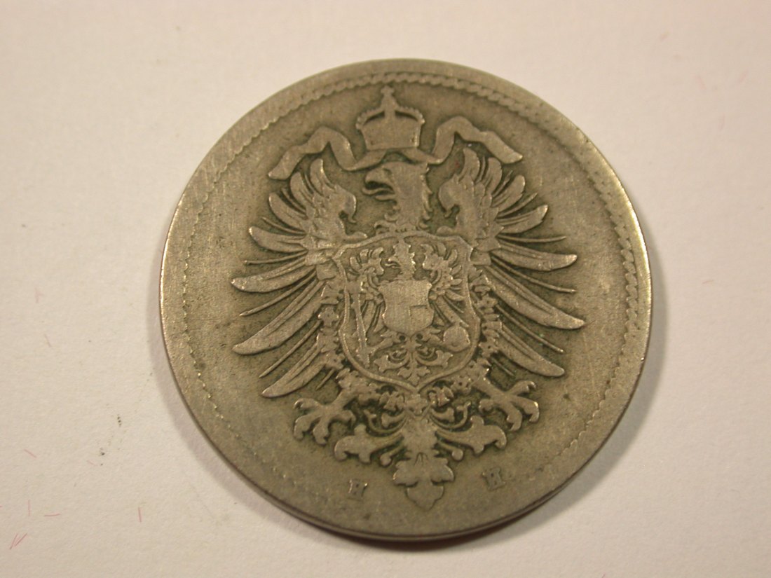  I6  KR  10 Pfennig 1875 H in s/ss  Originalbilder   