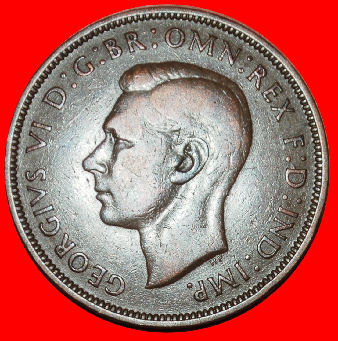  Ⰶ MISTRESS OF SEAS WITH INDIA:GREAT BRITAIN★PENNY 1939 GEORGE VI (1937-1952) LOW START ★ NO RESERVE!   