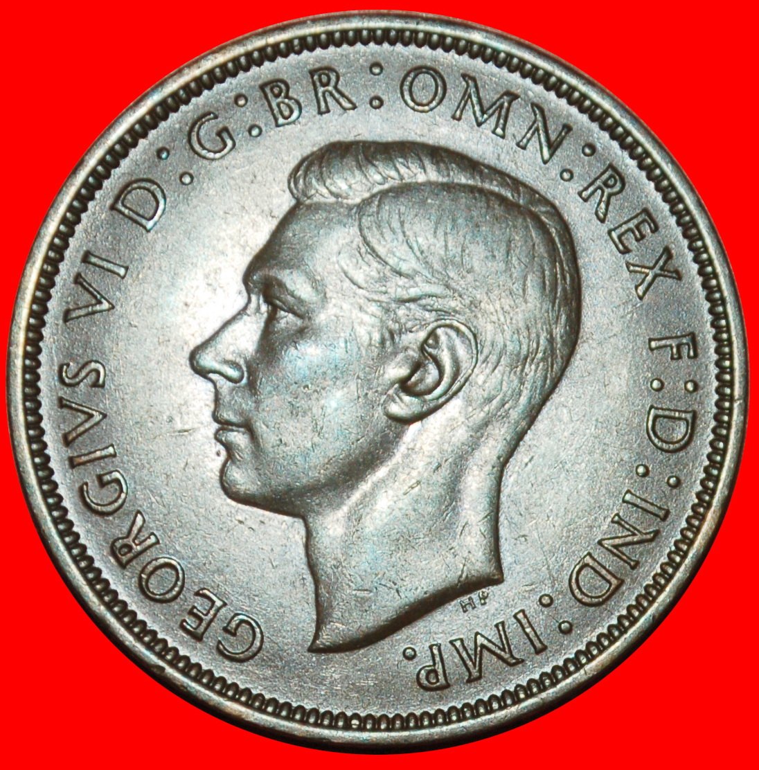  Ⰶ MISTRESS OF SEAS WITH INDIA:GREAT BRITAIN★PENNY 1947 GEORGE VI (1937-1952) LOW START ★ NO RESERVE!   