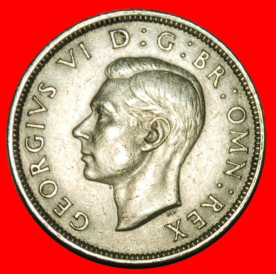  Ⰶ TUDOR ROSE MIT INDIEN:GROSSBRITANNIEN★2 SHILLING FLORIN 1948 GEORG VI. (1937-1952)★OHNE VORBEHALT!   