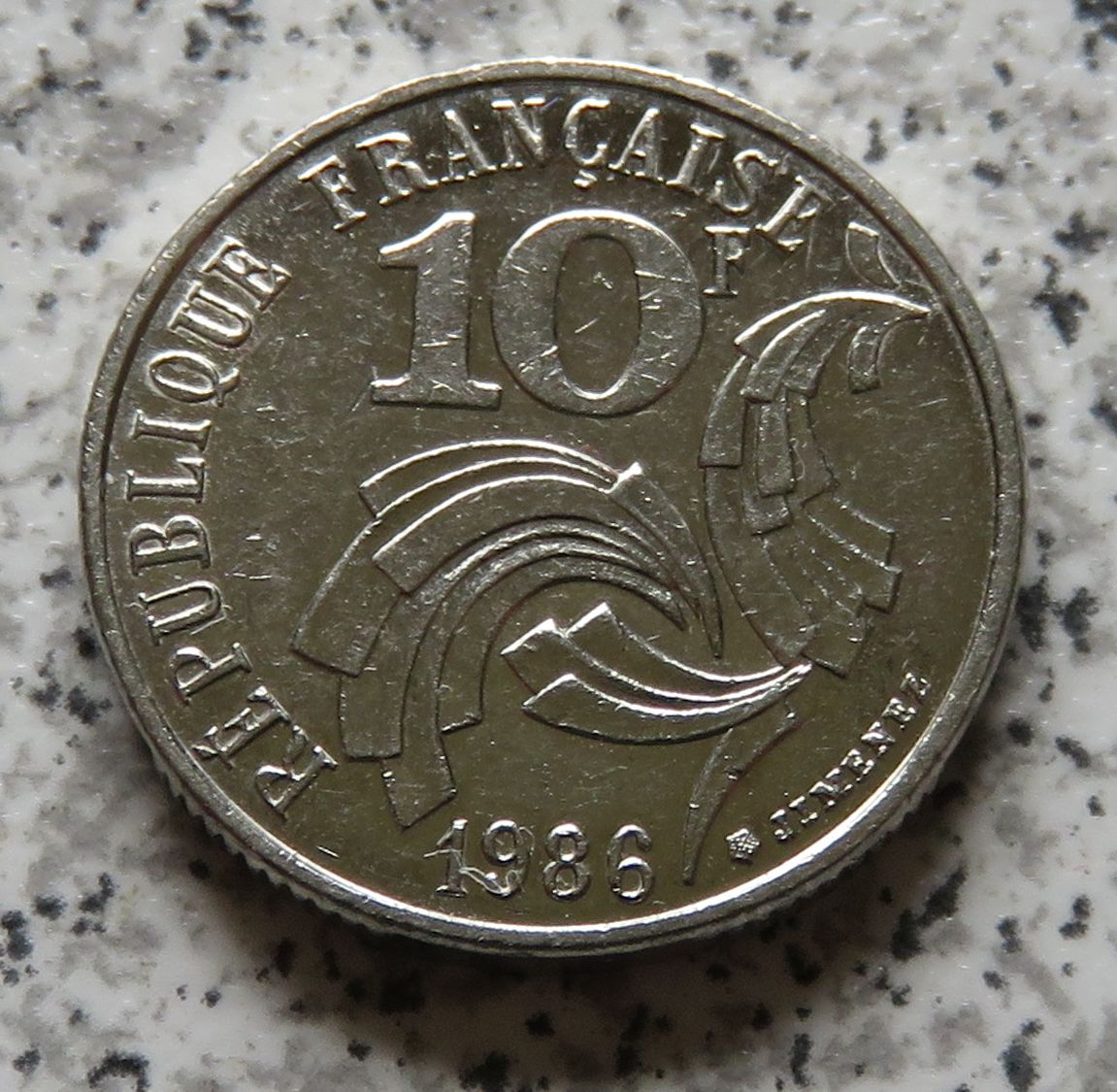  Frankreich 10 Francs 1986   