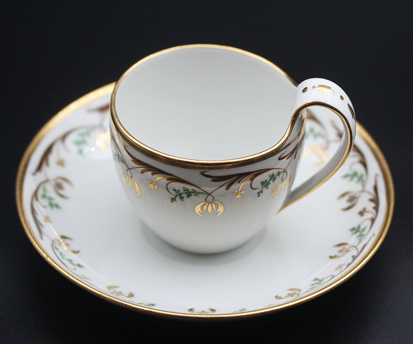  Tasse und UT , Fürstenberg , ca. 1800-1860, Q-28   