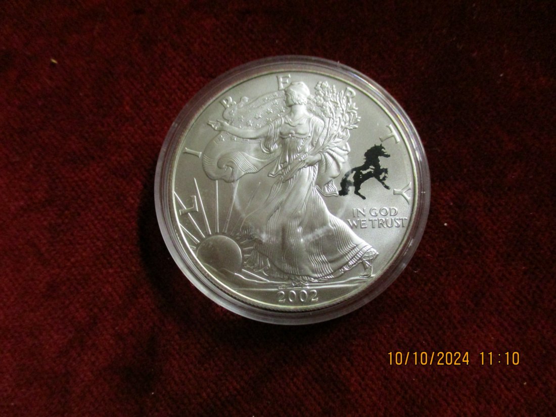  USA - American Eagle 2002 Liberty - 1 oz Silber - 0,999er Silber   