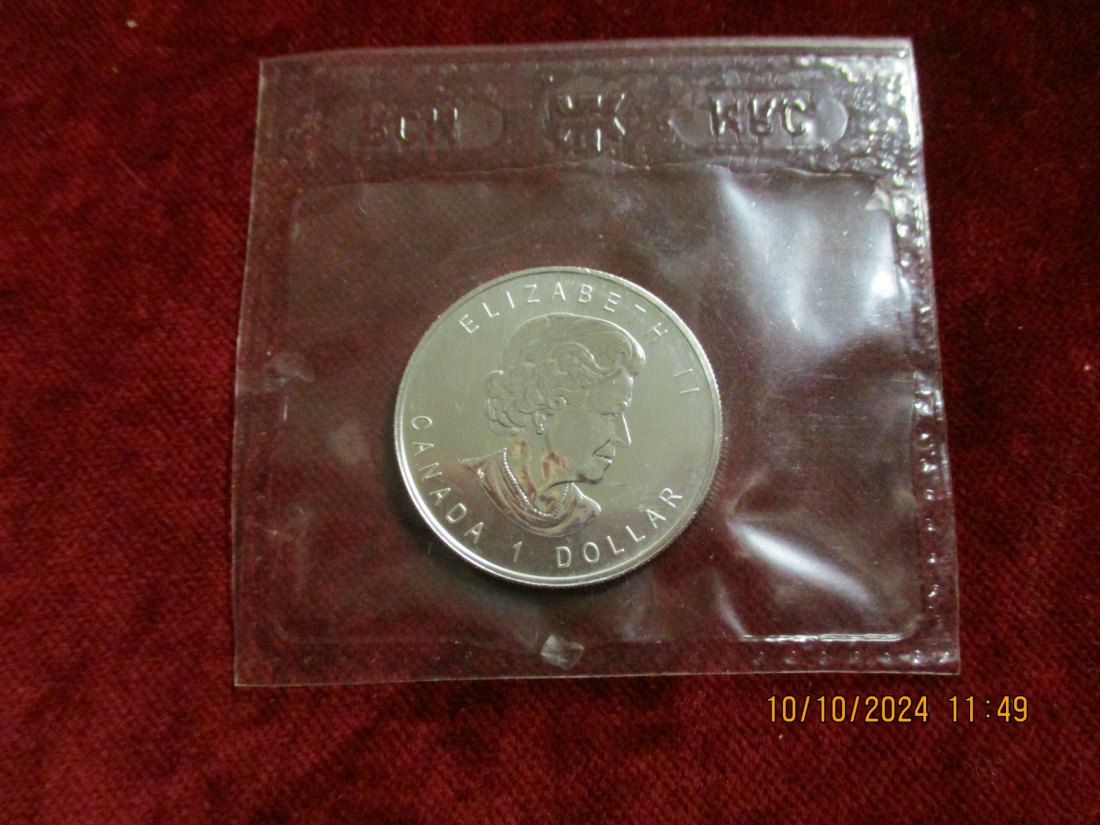  1 Dollars Kanada 2006 Wolf - 1/2 oz Silber 9999er Silber   