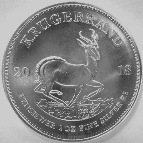  Südafrika Krügerrand 2018, Ag 1 Oz   