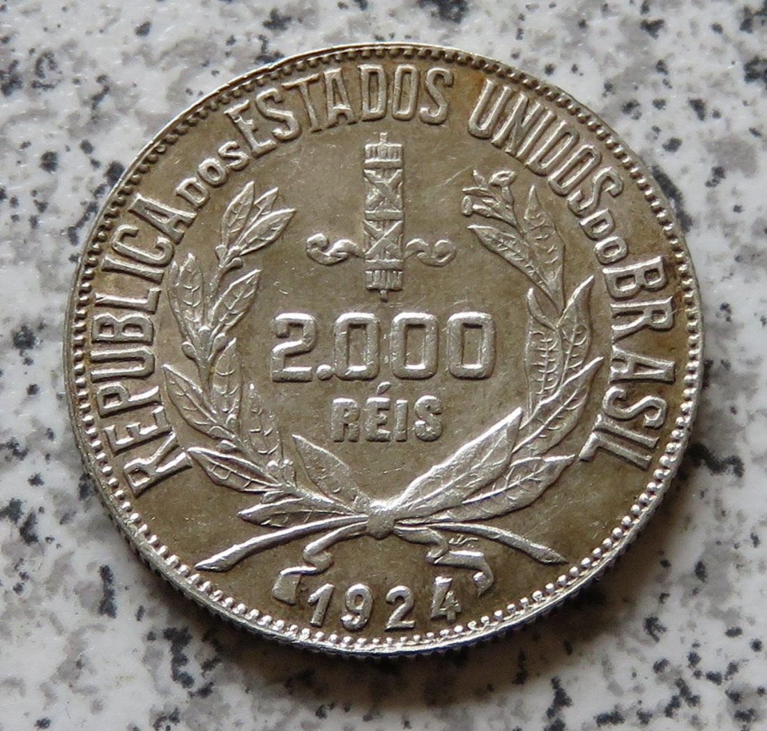  Brasilien 2000 Reis 1924   