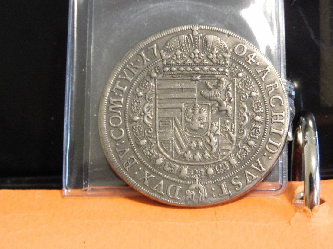  AUSTRIA 1 THALER 1704.GRADE-PLEASE SEE PHOTOS.   