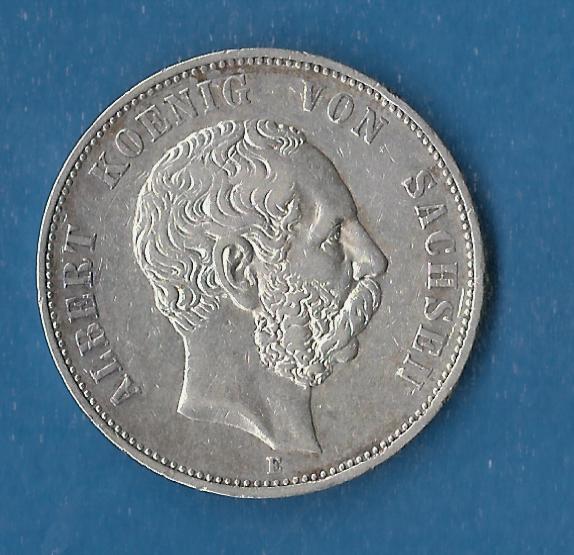  Sachsen 5 Mark Albert 1899 ss Münzenankauf Koblenz Frank Maurer AF833   