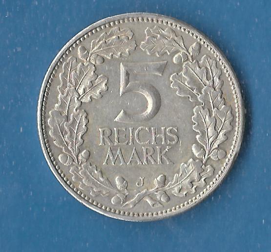  Weimar 5 Mark Rheinlande 1925 J vz Münzenankauf Koblenz Frank Maurer AF840   