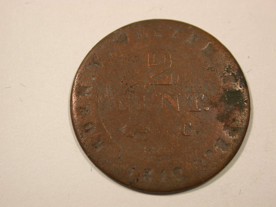  I7  Westfalen 2 Cent 1812 in s/f.ss   Originalbilder   