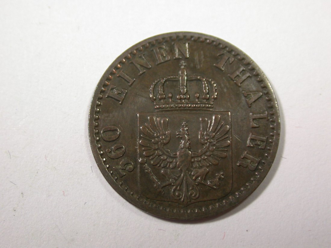  I7  Preussen 1 Pfennig 1871 B in  ss+  Originalbilder   