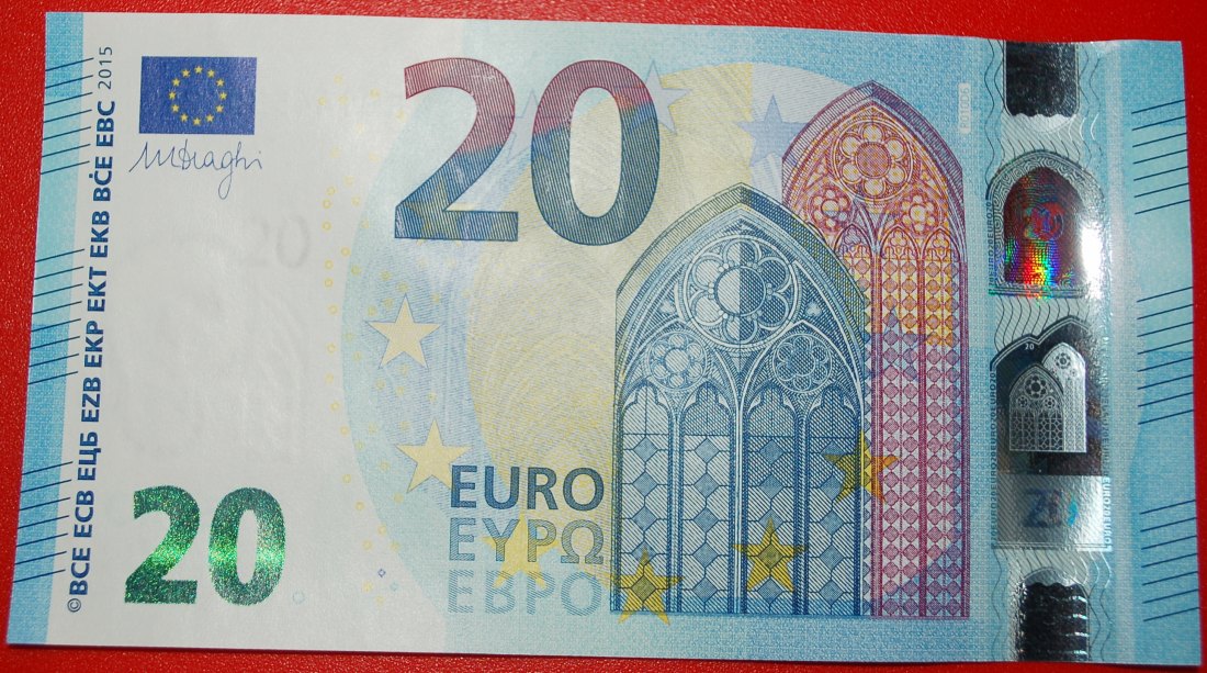  Ⰶ NEW EUROPE TYPE for russia (USSR): GERMANY ★ 20 EURO 2015 PREFIX RB R010D6★LOW START ★ NO RESERVE!   