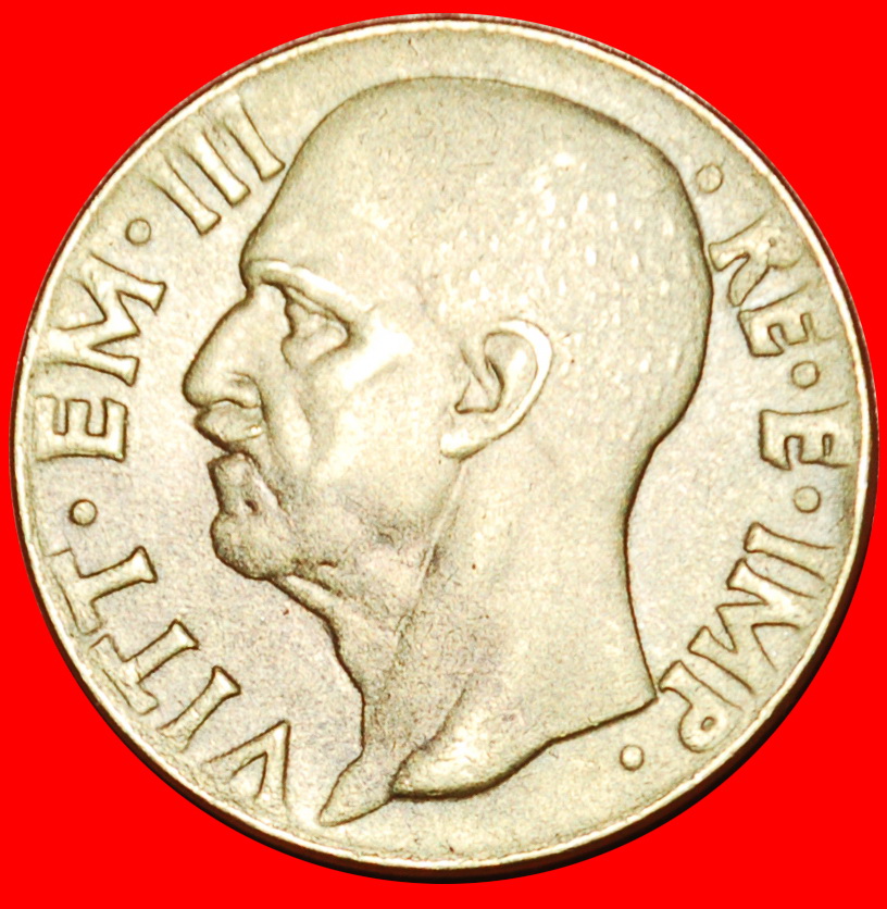  Ⰶ SAVOYEN (1939-1943): ITALIEN★10 CENTESIMO XXI 1943R! VIKTOR EMANUEL III. 1900-1946★OHNE VORBEHALT!   