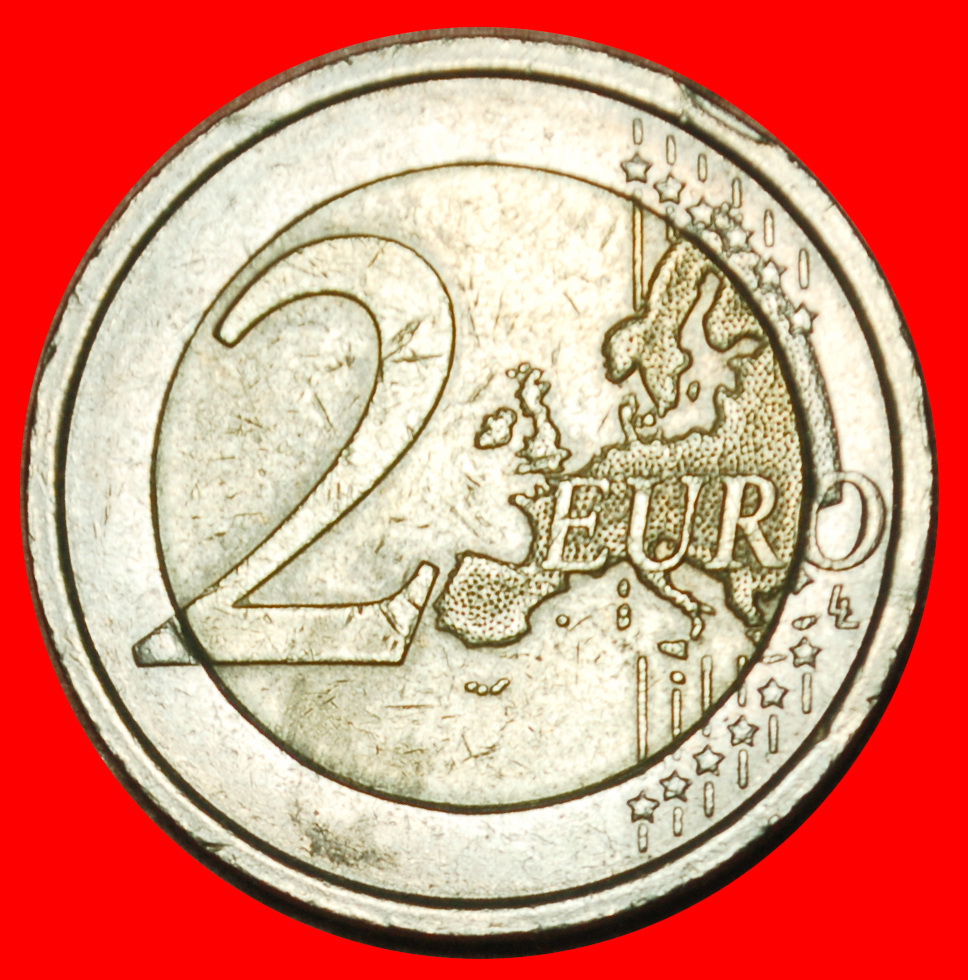  Ⰶ NON-PHALLIC TYPE 2008-2024: ITALY ★ 2 EURO 2011R! DANTE (1265-1321) ★LOW START ★ NO RESERVE!   