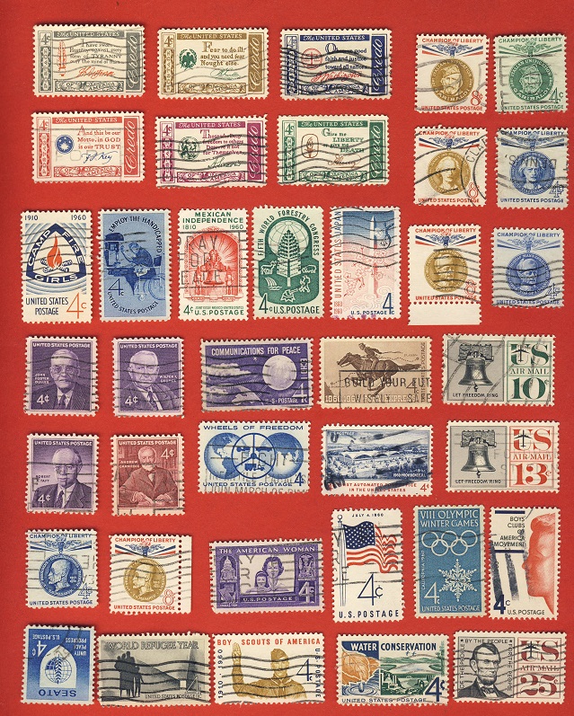  USA 1960 kompl.Jahrgang mit Sätzen aus 1960 gestempelt   