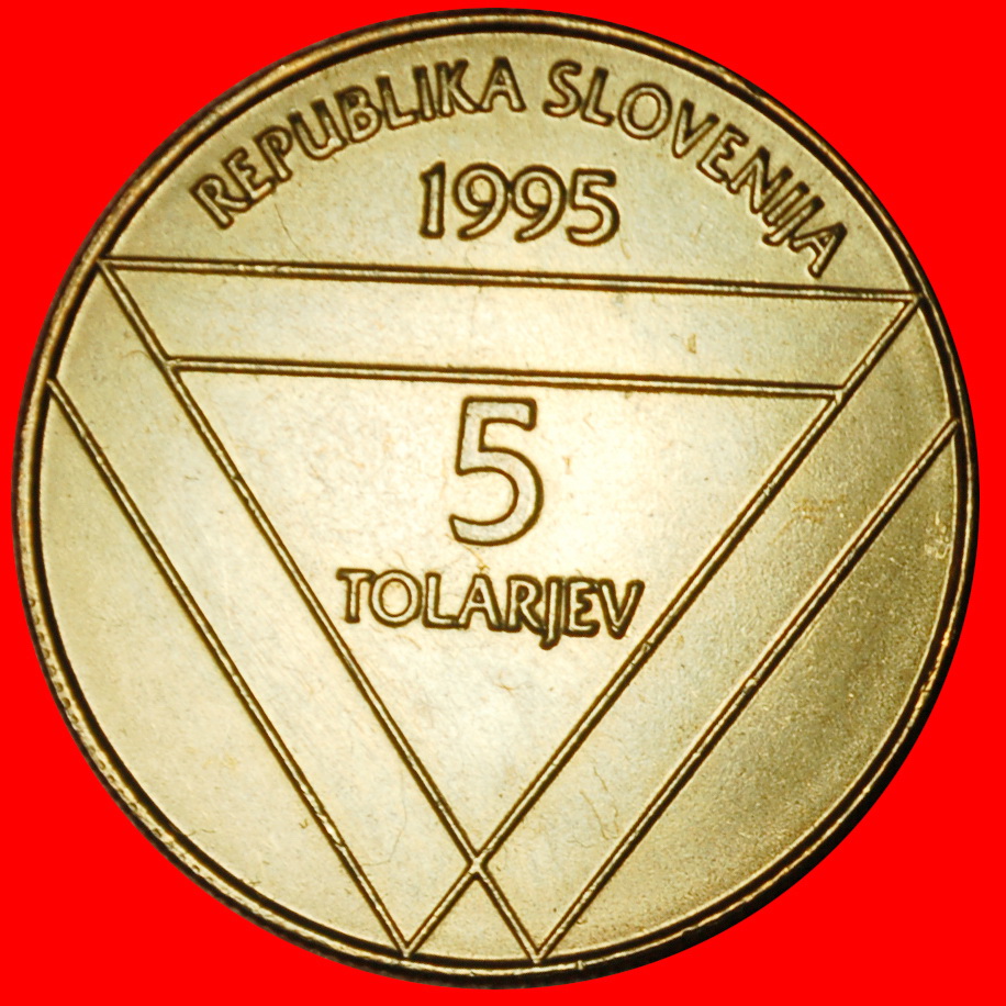  Ⰶ SLOVAKIA: SLOVENIA (YUGOSLAVIA) ★ 5 TOLARS 1895-1995 MOUNTAIN UNC LUSTRE! ★LOW START ★ NO RESERVE!   