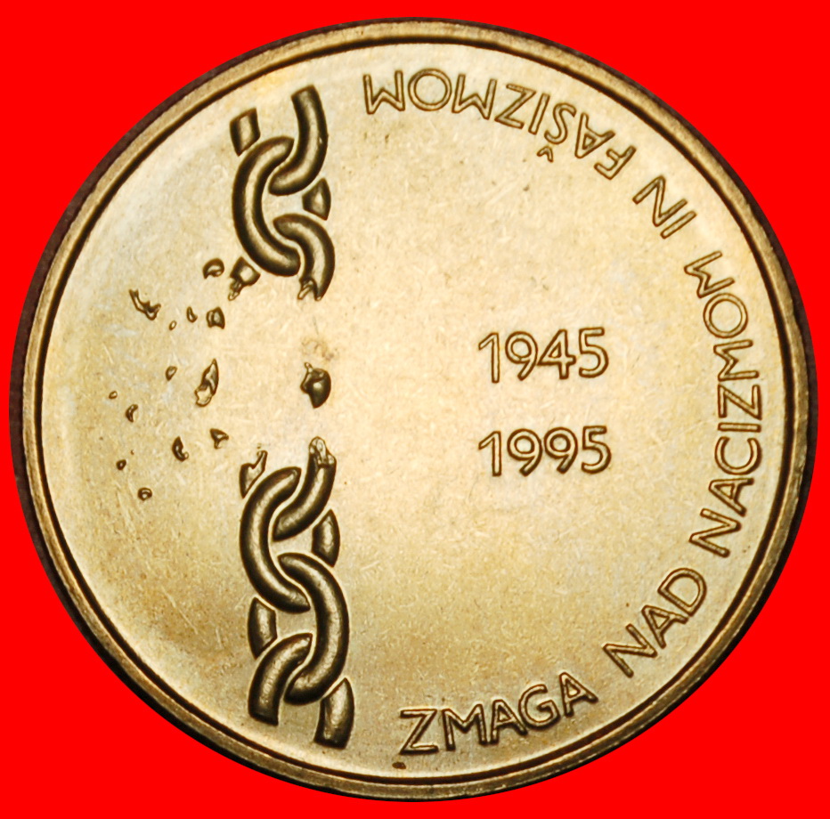  Ⰶ SLOVAKIA: SLOVENIA (YUGOSLAVIA) ★ 5 TOLARS 1945-1995 UNC MINT LUSTRE!★LOW START ★ NO RESERVE!   