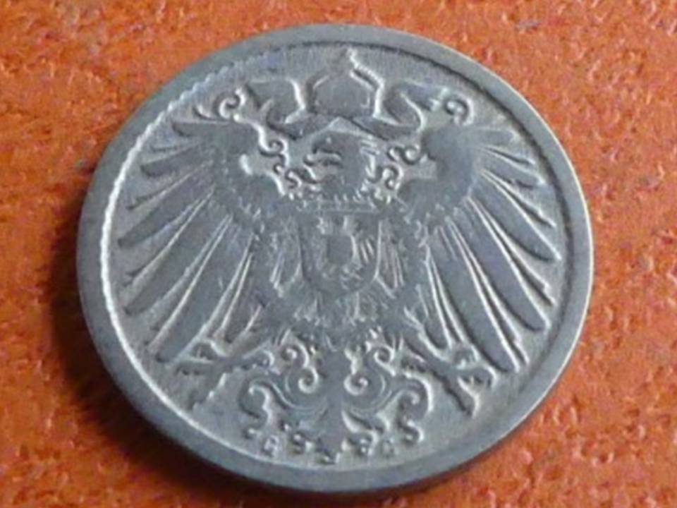  Deutschland Kaiserreich 5 Pfennig 1891 G, seltener Jahrgang   