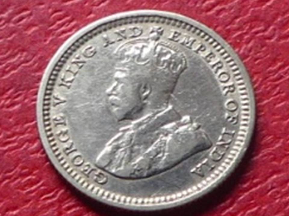  Silbermünze Straits Settlements 5 Cent 1926   