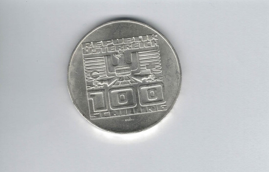  100 Schilling 1977 900 Jahre Festung Hohensalzburg silber Österreich 2.Rep (01914/15)   