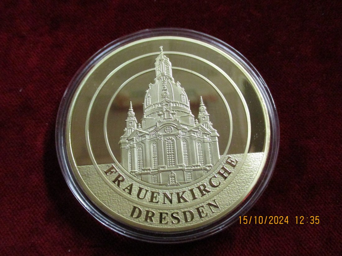  Medaille Gigant Frauenkirche Dresden /G4   