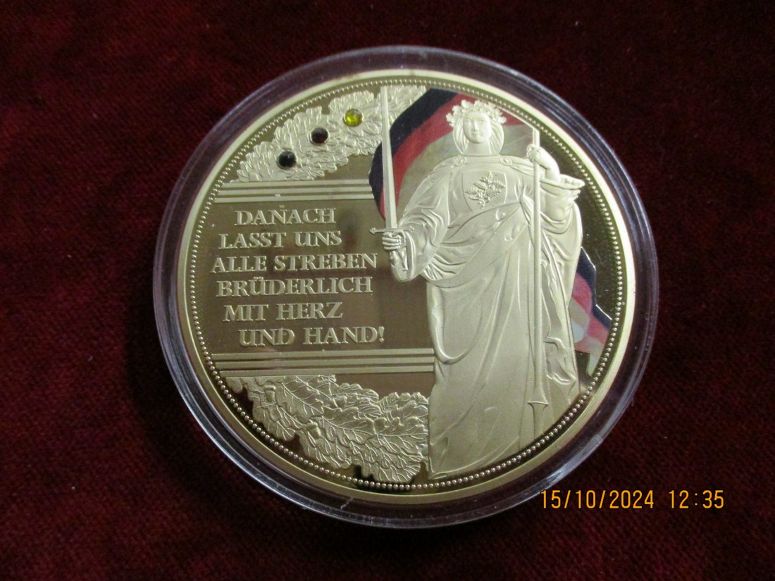  Medaille Gigant Das Lied der Deutschen /G6   