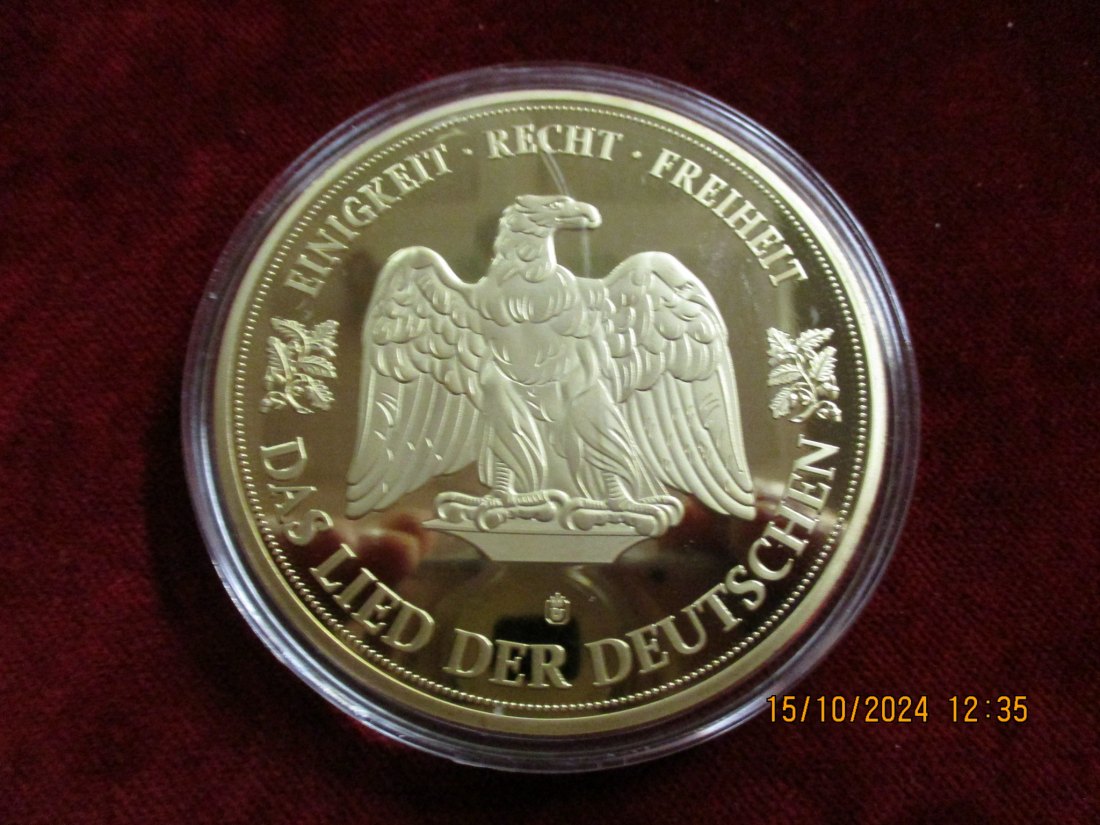  Medaille Gigant Das Lied der Deutschen /G6   