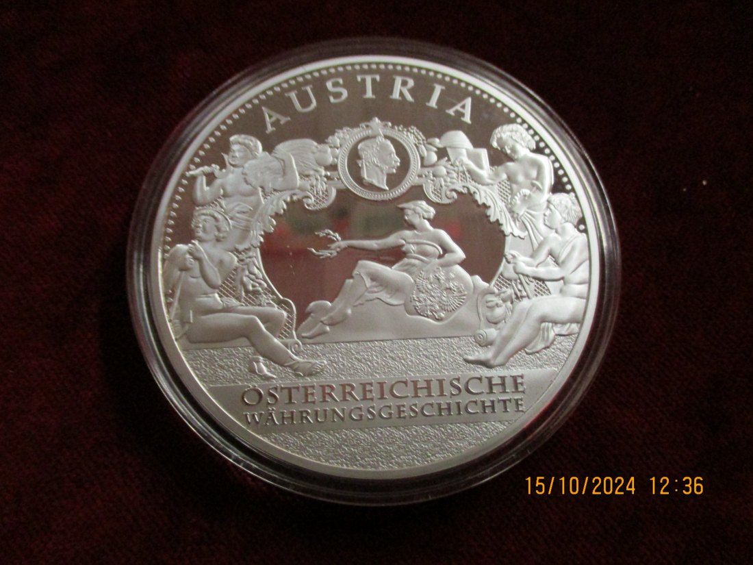  Medaille Gigant Österreichische Währungsgeschichte /G9   