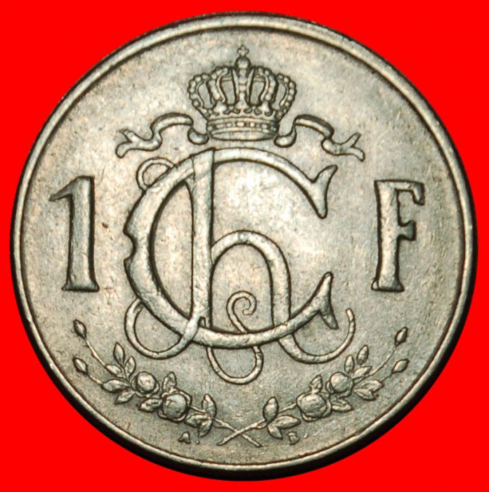  Ⰶ BELGIUM (1952-1964): LUXEMBOURG ★ 1 FRANC 1960 SEMI-NAKED WORKER! ★LOW START ★ NO RESERVE!   