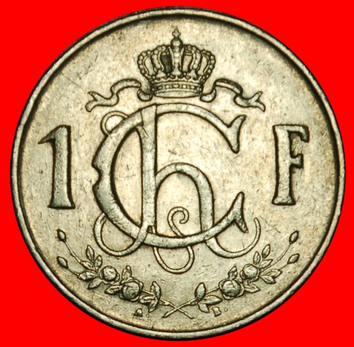  Ⰶ BELGIUM (1952-1964): LUXEMBOURG ★ 1 FRANC 1964 SEMI-NAKED WORKER! ★LOW START ★ NO RESERVE!   